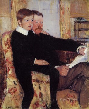 アレクサンダー・J・カサットとその息子ロバート・ケルソー・カサットの母親の肖像 メアリー・カサット Oil Paintings